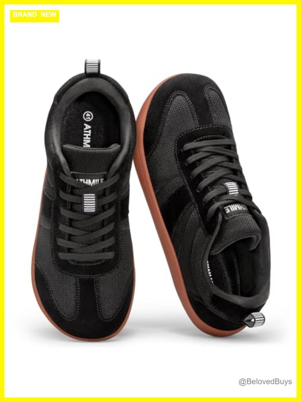 Athmile Barefoot Walking Shoes Wide Toe Box Zero Drop Minimalist Sneakers